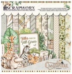 Scrapworx Collection - Tales from the Tall Grass - Pattern Paper - 1. Full Pack 12 x 12 - 1. Side A - Front Cover (Copy)
